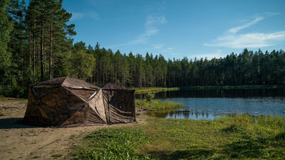 beckham bbq tent All-Season Outfitter Wall Tent with Stove Jack "Pentagon" – Big Horn Golfer