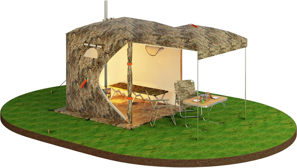beste tent consumentenbond All-Season Tent with Stove Jack "Cuboid 2.20" RBM Outdoors – Big Horn Golfer
