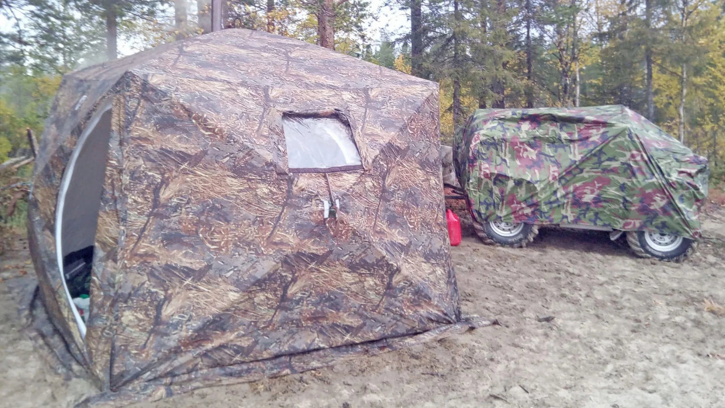 RBM Outdoors - All-Season Tent with Stove Jack "Cuboid 2.20". Best tent for 1-3 person - Big Horn Golfer