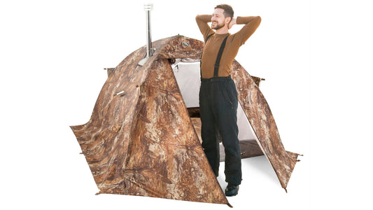 RBM Outdoors - All-Season Tent with Stove Jack "Sputnik-3". Best tent for 1- 3 person - Big Horn Golfer
