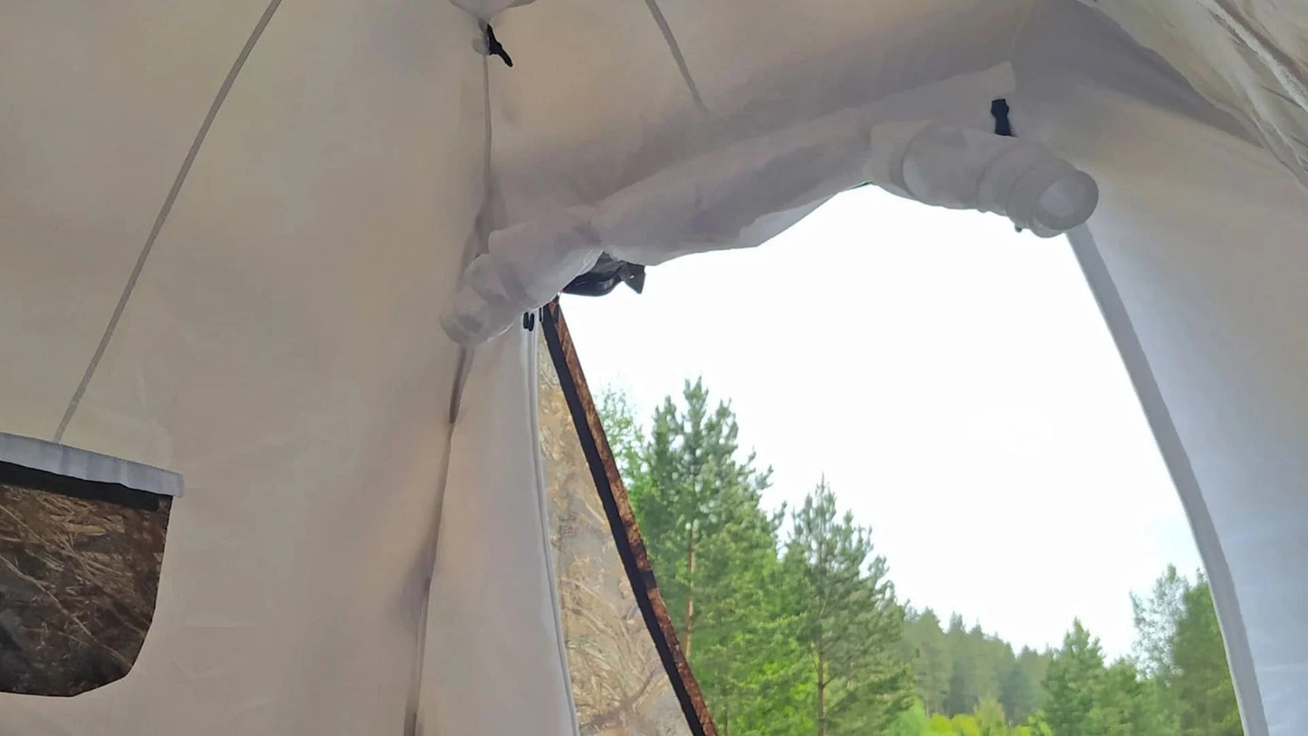 RBM Outdoors - All-Season Tent with Stove Jack "Sputnik-3". Best tent for 1- 3 person - Big Horn Golfer