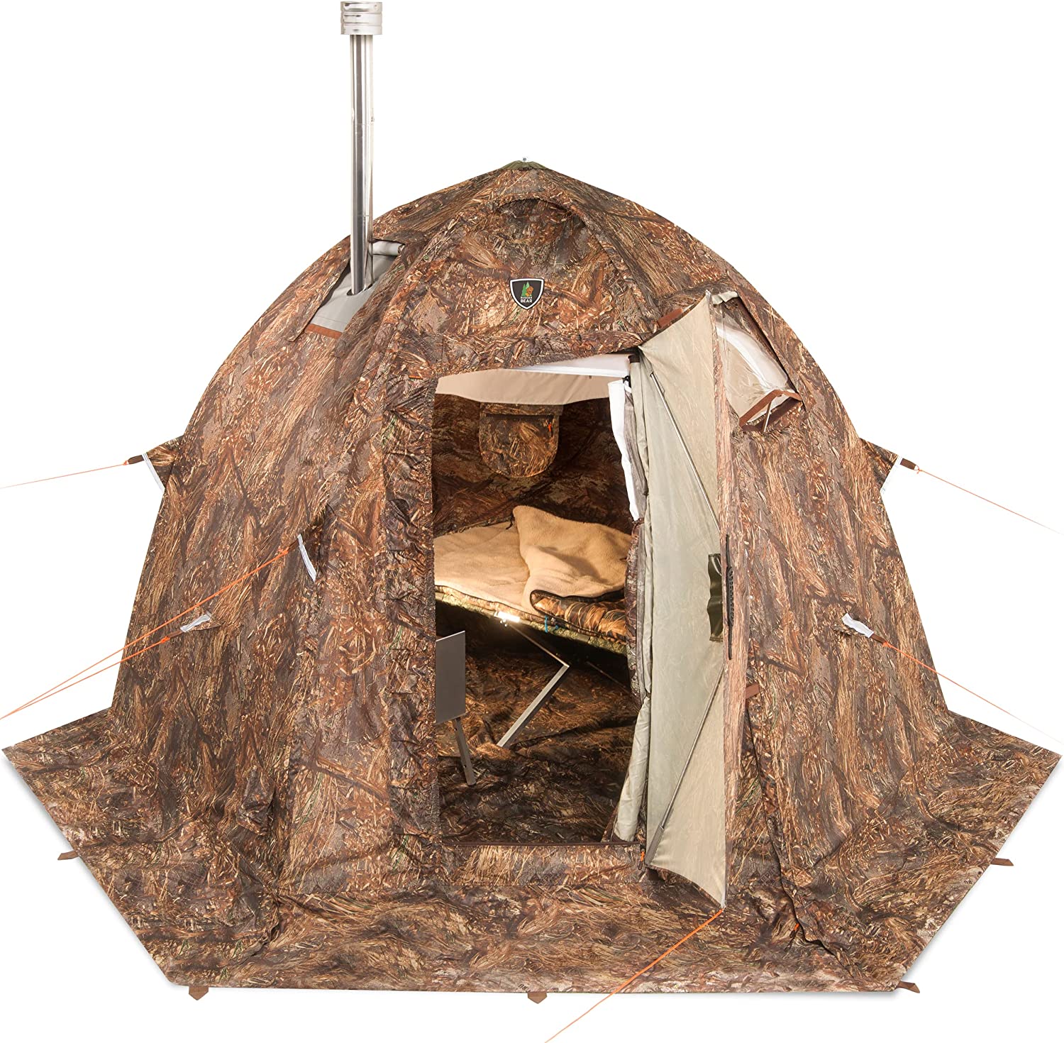 RBM Outdoors - All-Season Tent with Stove Jack "UP-2-mini". Best tent for 1-3 person - Big Horn Golfer