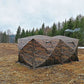 RBM Outdoors - Tent with Stove Jack "Cuboid 4.40". Best tent for 1-6 person + Three-Layer Floor for "Cuboid 4.40" Tent