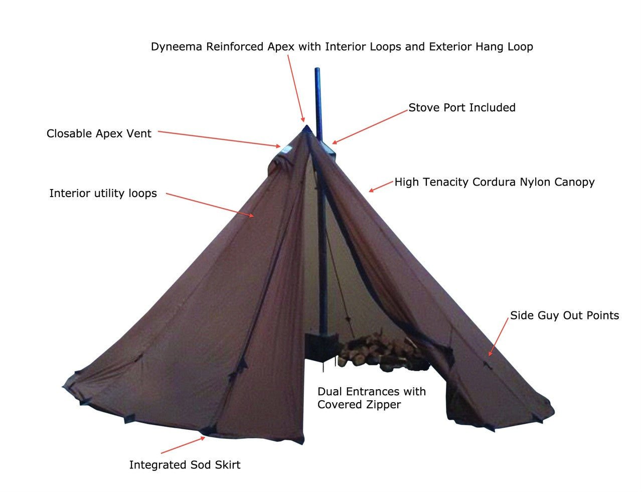 Seek Outside - 8 Person Hot Tent Bundle - Big Horn Golfer