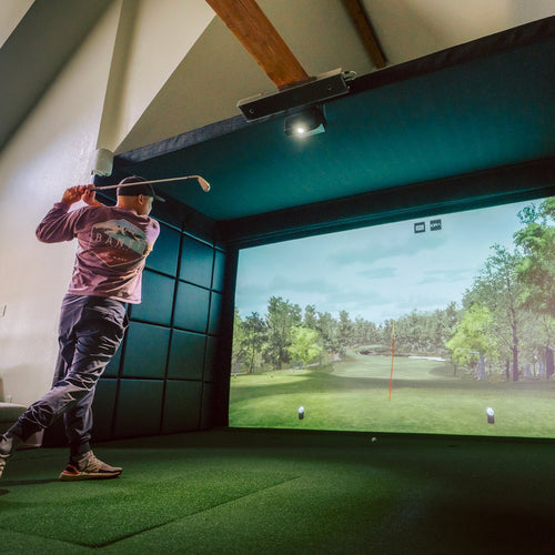 Shop Indoor Golf SIGPRO Golf Simulator Wall Padding - Big Horn Golfer