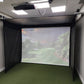 Uneekor EYE MINI Golf Simulator Package with SportScreen Retractable Golf Studio - Big Horn Golfer