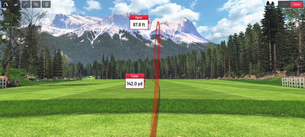 Uneekor EYE MINI Net Return 8.5x8.5 Golf Simulator Package - Big Horn Golfer